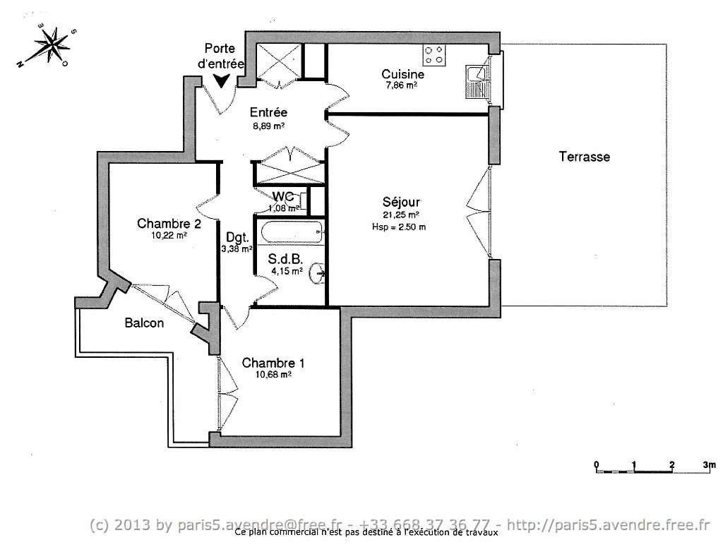 plan appartement 67 m2